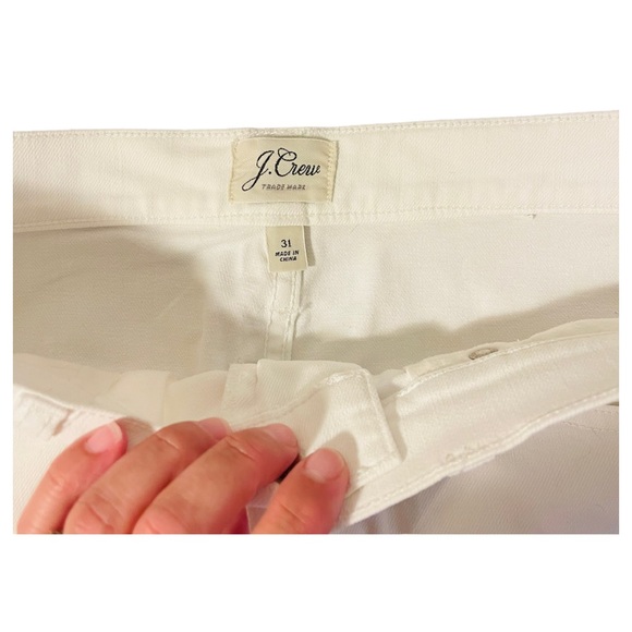 J crew white denim mini skirt - Picture 2 of 3